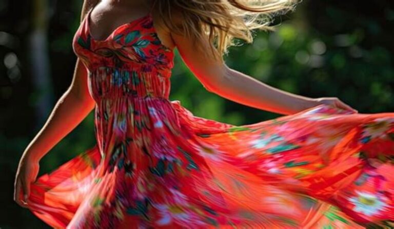 sexy woman in sundress