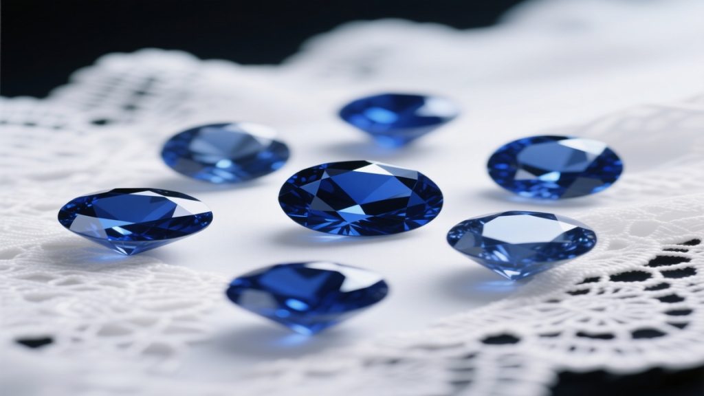 Sapphire Bridal Jewelry Set